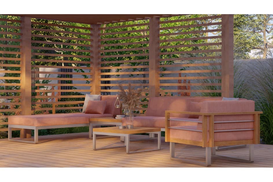 Sofa ogrodowa narożna prawa SYDNEY 2