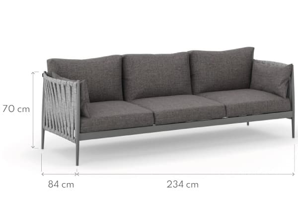 Sofa wypoczynkowa ogrodowa 3 os. MADERA 7